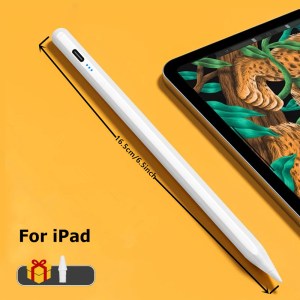 Stylus Pen For IPad With Palm Rejection; Active Pencil Compatible With (2018-2022) Apple IPad Pro (11/12.9 Inch); iPad Air 3rd/4th Gen; iPad 6/7/8th Gen; iPad Mini 5th Gen For Precise Writing/Drawing