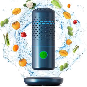 Fruit and Vegetable Washing Machine;  Mini Food Purifier Portable Fruit Vegetable Washing Machine USB Wireless Food Purifier for Cleaning Fruits and Vegetables;  Rice;  Meat