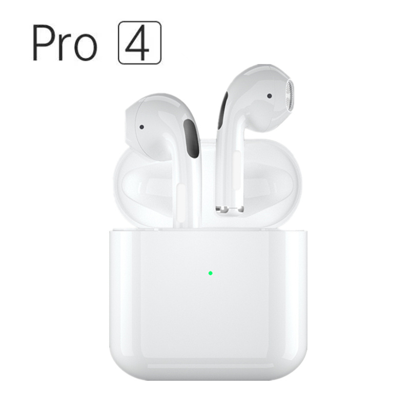 Pro 4 TWS Wireless Headphones Earphone Bluetooth-compatible 5.0 Waterproof Headset with Mic for iPhone Pro4 Earbuds