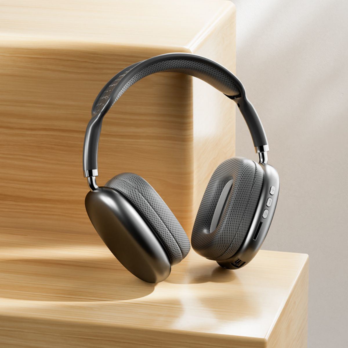 New P9 Pro Max Wireless Bluetooth Headphones HiFi Stereo Noise Cancelling Waterproof Mic Pods Over Ear Sports