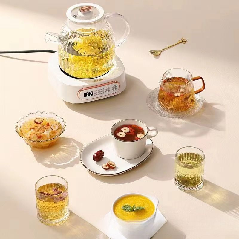 Small office, one person multi-functional flower tea pot, health pot