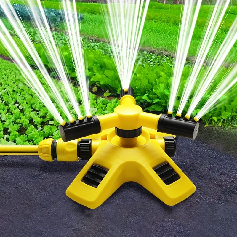 1pc Automatic Rotating Sprinkler; 360° Watering Tools For Lawn; Nozzle For Garden Irrigation; Watering Equipment; Gardening & Lawn Supplies